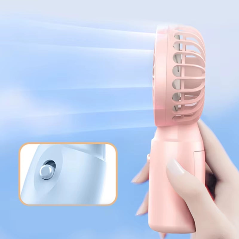 Small Fan Handheld Mini Fan Summer Portable Fan Aa-Battery Operated